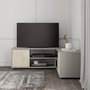 Hanah Home Soporte de TV Gris y Travertino